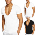 T-Shirt V-neck Clothing Comfortable Fashionable Fitness Tee Shirt Tops