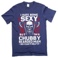 Men's Chubby Bearded Man Tee Father's Day Gift Shirt Dad Joke Shirt Husband Gift