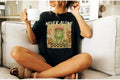 Funny Never Alone Frog Mom T-Shirt Cute Meme Introvert Humor Tee