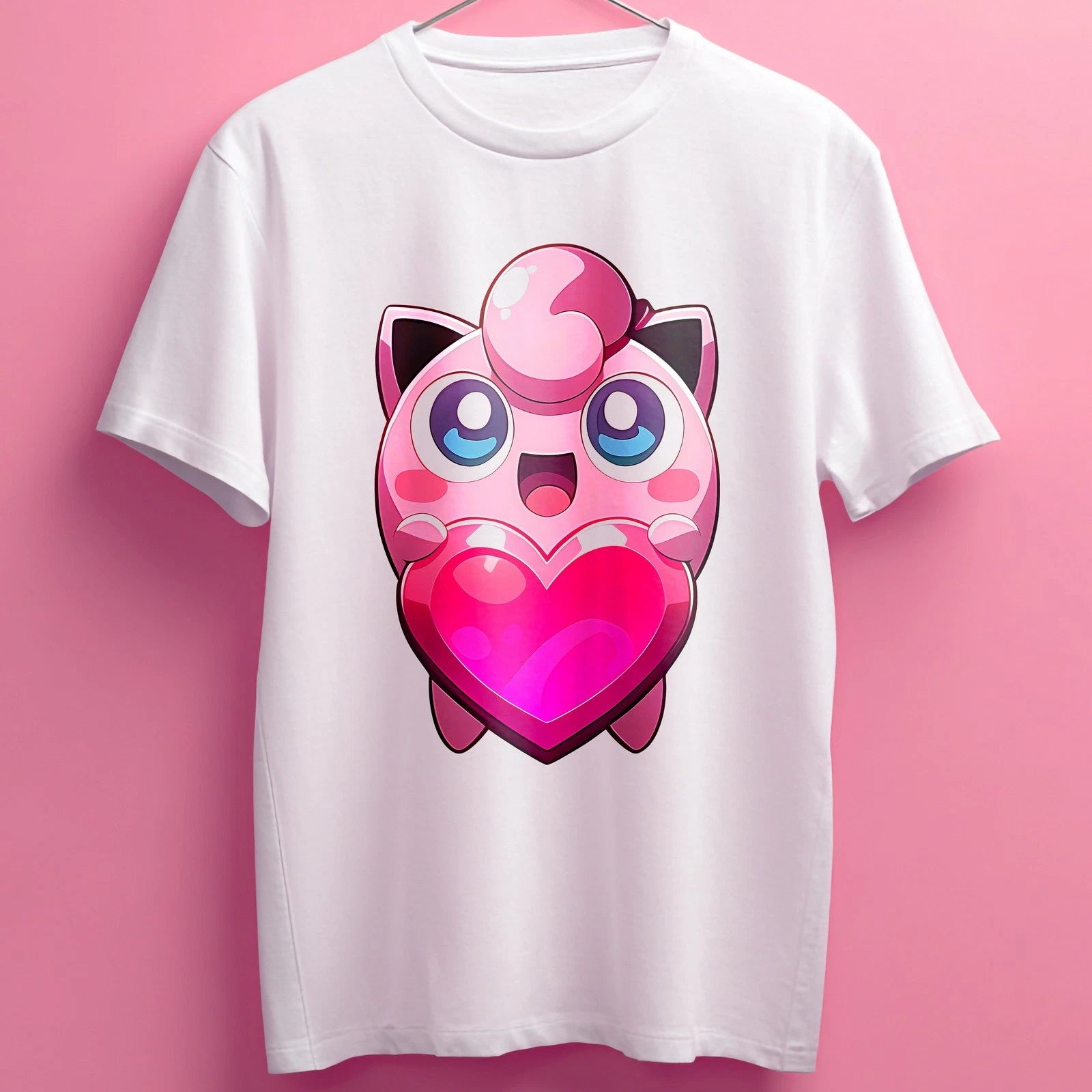 Jigglypuff Cute 001 Anime/Manga  Adult / Childrens t shirts/t-shir cotton