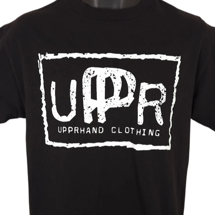 Uppr Hand Clothing T Shirt Mens Size Medium Black Streetwear