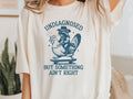 Undiagnosed But Something Ain't Right Funny Raccoon Riding Chicken Meme T-Shirt