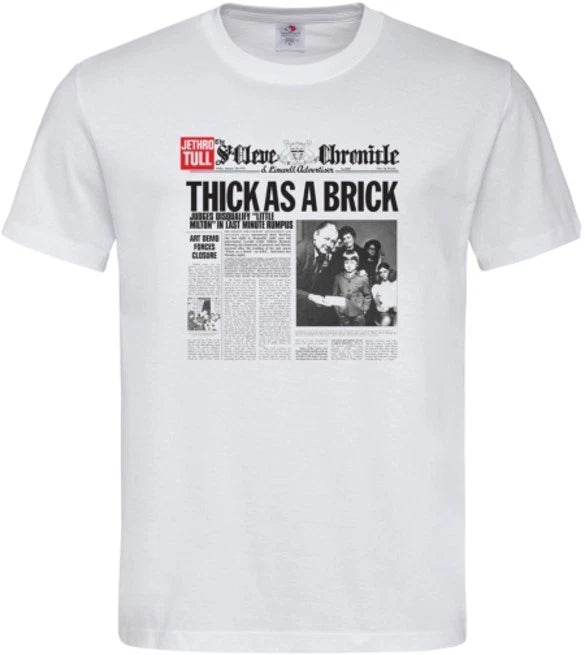 Jethro Tull Thick As A Brick T Shirt Music Progressive Folk Rock Aqualung GT180