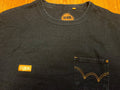 Edwin Pocket T-Shirt Japanese Indigo Blue Short Sleeve Crew Neck Tee Medium M MD
