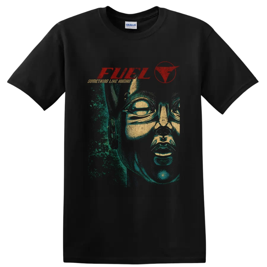 Fuel Something Like Human Rock Band Graphic T Shirt Vintage Music Fan Tee Art