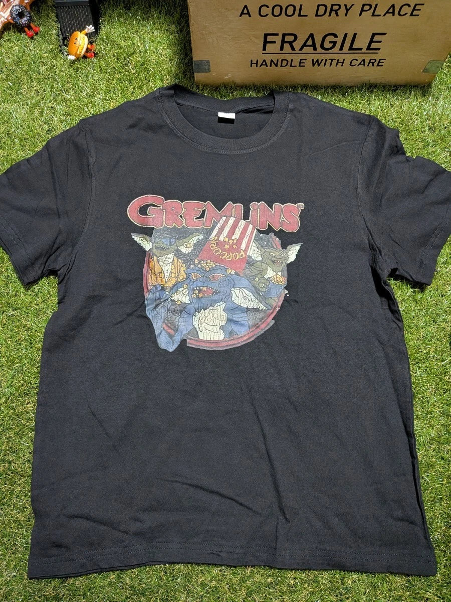 New Size L Gremlins Vintage Style Imported T Shirt Overseas Import Black Street
