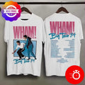 Wham Big Tour 84 White T-Shirt Double Sides Comfort Colors (Bella+Canvas)