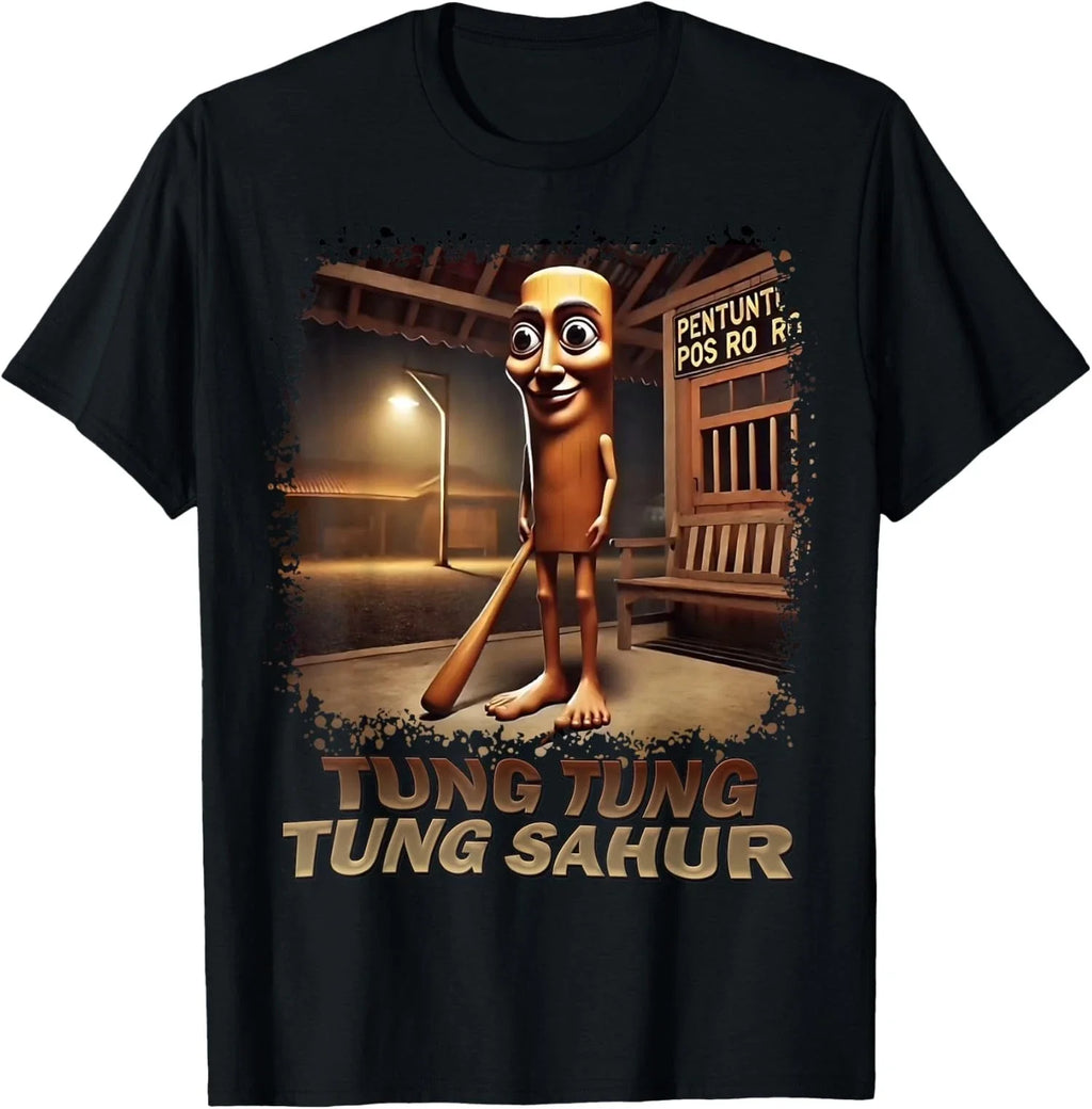 Tung Tung Tung Sahur Italian Brainrot Meme Unisex T-Shirt