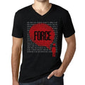 Men's Graphic T-Shirt V Neck Thoughts Force Eco-Friendly Limited Edition