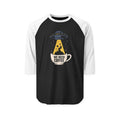 We Need Coffee UFO Abduction Graphic Raglan Shirt | Alien Coffee Tee