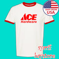 Ace Hardware Men's Ringer Red Size S to 3XL