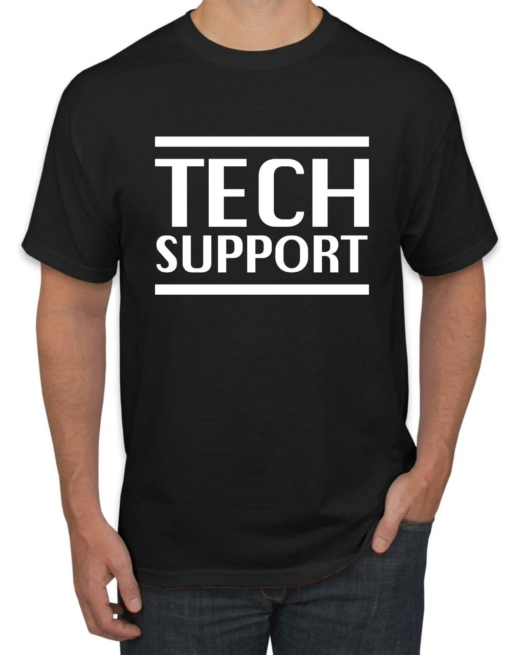 Tech Support Funny Viral Elon Meme Trending USA Men's T-Shirt