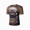 Mens street style printed T shirt loose fitting suitable for spring to winter