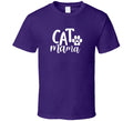 Cat Mama Cute Feline Rescue Cats Funny Gift T Shirt