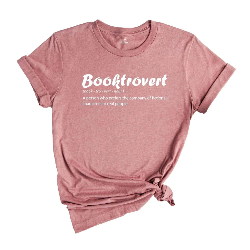 Booktrovert Definition T-Shirt, Book Lover Shirt, Funny Anti-Social Shirt, Book