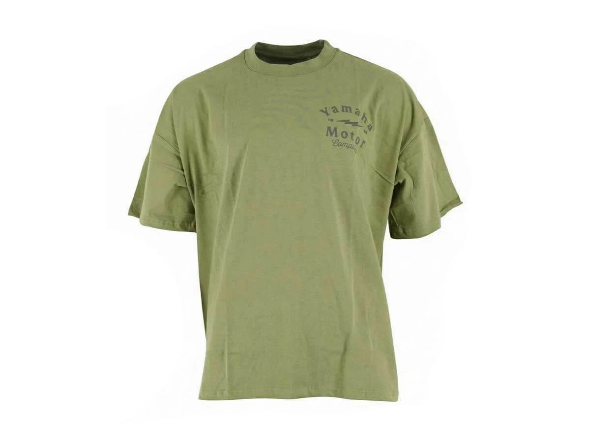 Yamaha Motorcycle Bolt Oversized Eucalyptus T-Shirt QQI-26TOS-EC-MD Size Medium