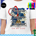 Bonjour Bonjour Bonjour Shirt Passport to Paris Olsen Twins Tee Unisex S-3XL