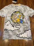 BKYS Lazy Days Teddy Bear Clouds Graphic T Shirt Gray Mens Size S New