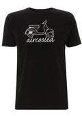 Air-cooled Scooter T Shirt Bike Simple Outline Classic Moped 1960s Aircooled
