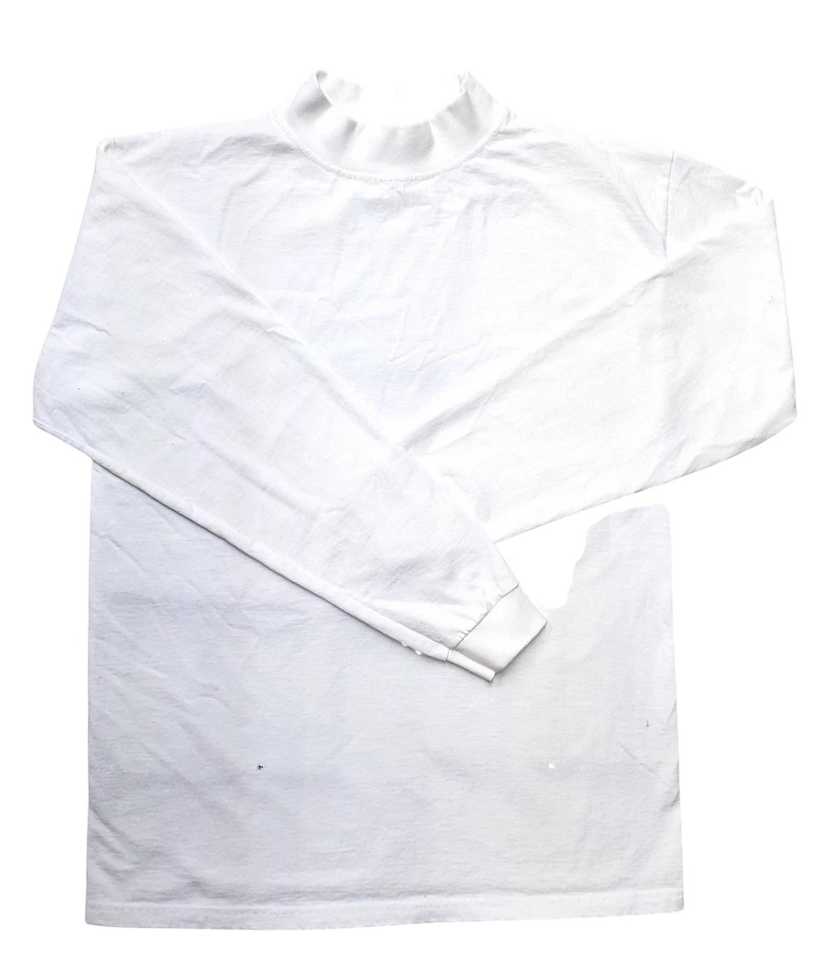 Men's Mock turtleneck Long Slv Heavyweight Ctn Top.  Size S to 3XL. Made in USA