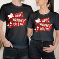 Happy Valentine's Day Hearts Cute Love Goals Couple Matching T-Shirts #VD