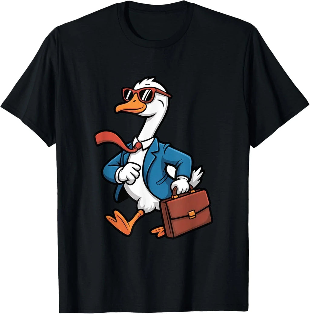Funny Business Goose Cartoon Office Humor T-Shirt
