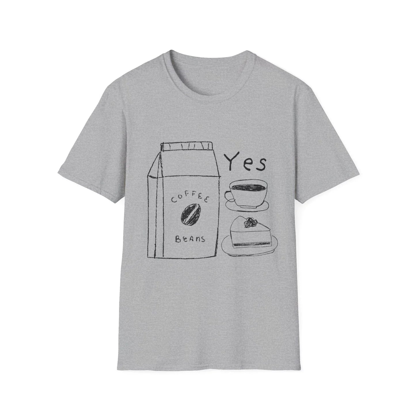 Coffee Lover Unisex T-Shirt, Funny Harajuku Graphic Tee, Cute Chill Vibes Shirt,