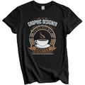 Graphic Designer Fueled By Coffee Funny Graphic T-Shirt