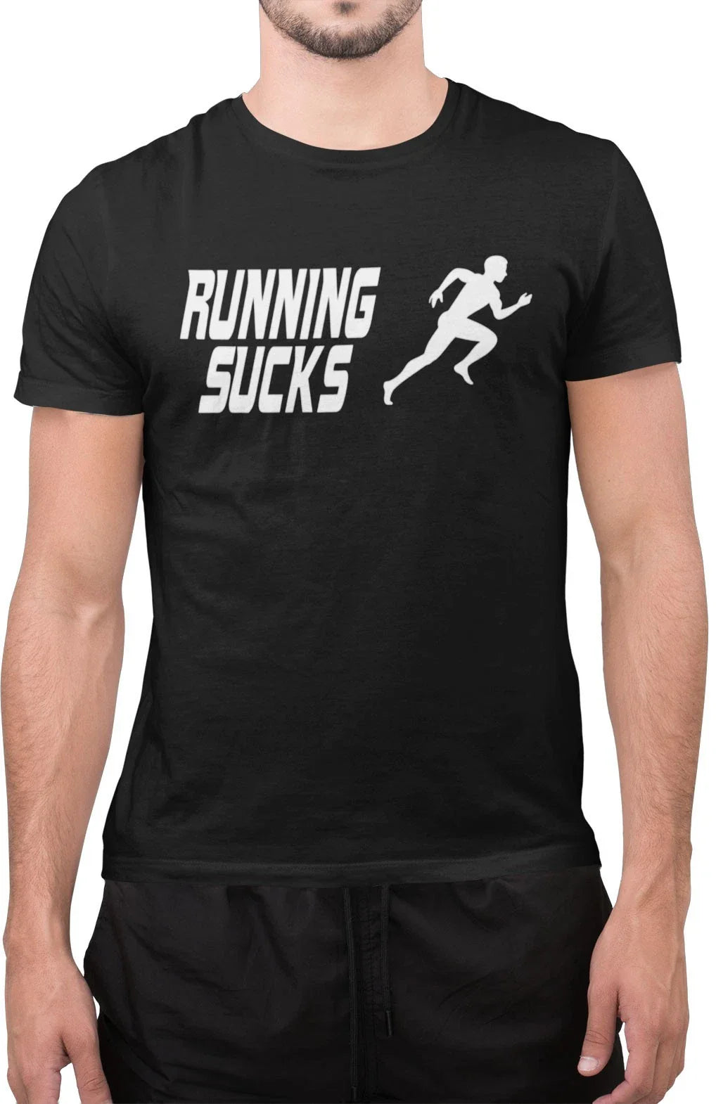 Adult Running Sucks Funny Work Out Gym Sarcastic T-Shirt