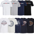 Jack & Jones Mens Printed T-Shirt Cotton Crew Neck Short Sleeve Tee