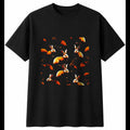 Dark Fantasy Rex Rabbit Glowing Cute Mens T-Shirt Black 100% Cotton Adorable