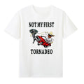 Not My First Tornadeo Not My First Tornado Funny Cowboy Meme Saying Mens T-Shirt