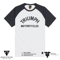 GENUINE Triumph Motorcycles Saltern Logo T-Shirt White/Black New
