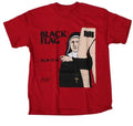 Vtg Black Flag Slip It In Cotton Red T Shirt