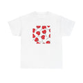 Heart Pattern Unisex Heavy Cotton Tee - Cute Casual Love Shirt