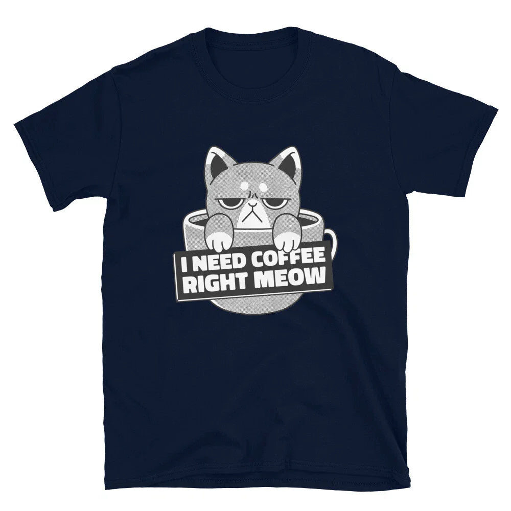 Extremely Cranky Cat Who Needs Coffee Classic Fit T-Shirt