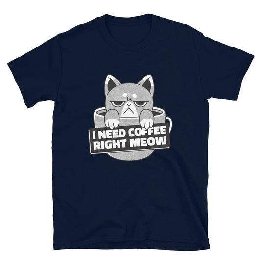 Extremely Cranky Cat Who Needs Coffee Classic Fit T-Shirt