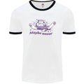 Maybe Never Lazy Cat Sleeping Mens Ringer T-Shirt