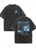 Wave To Earth 0.03 World Tour 2026 Vintage Black T shirt