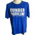 Office Dunder Mifflin Crewneck T Shirt XL Blue Short Sleeve Comedy Television