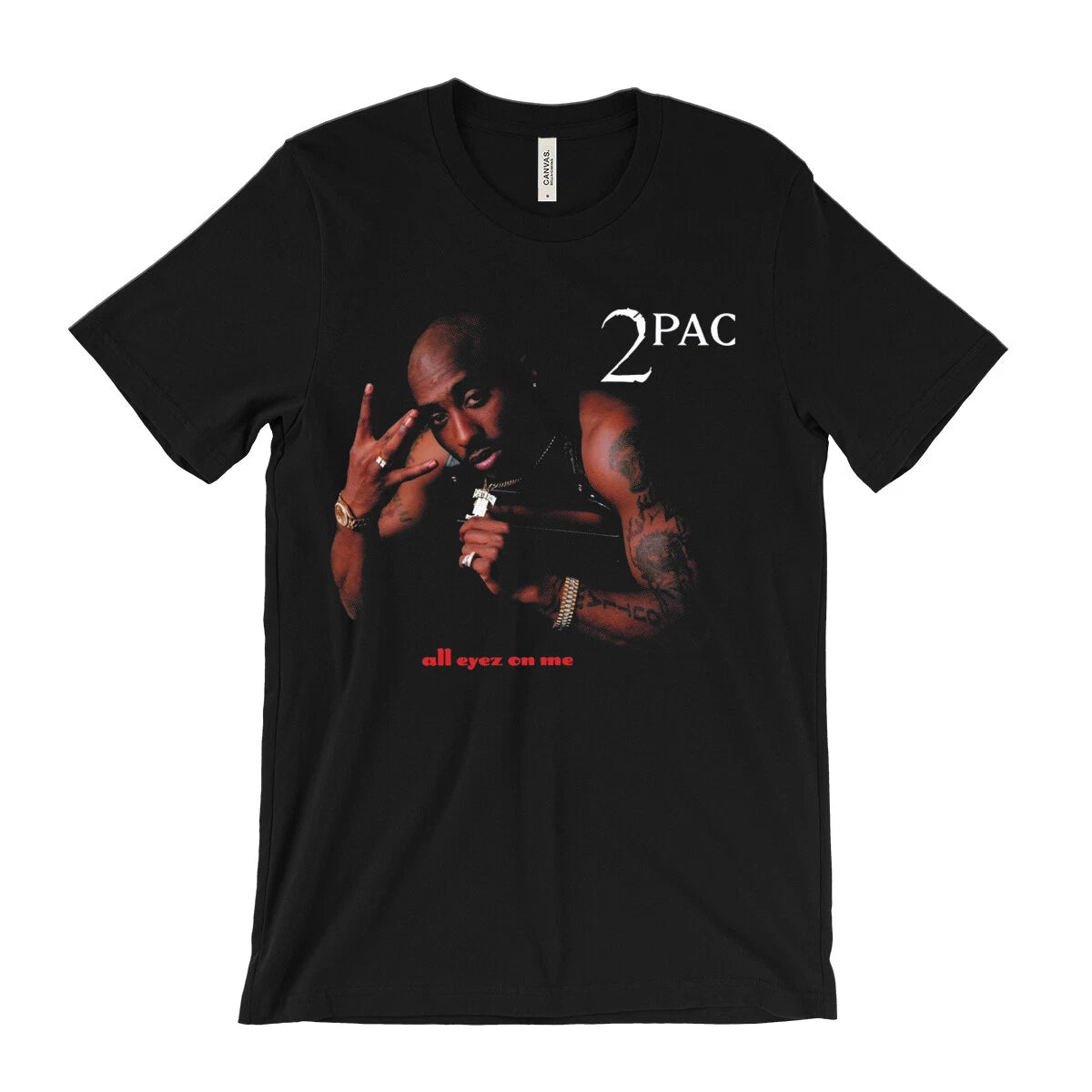 2pac T Shirt - All Eyez On Me album art - vntg rap tee Tupac Death Row, west
