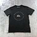 Quiksilver Shirt Mens Large Gray Modern Fit Mountain Wave Graphic Surf Tee Logo