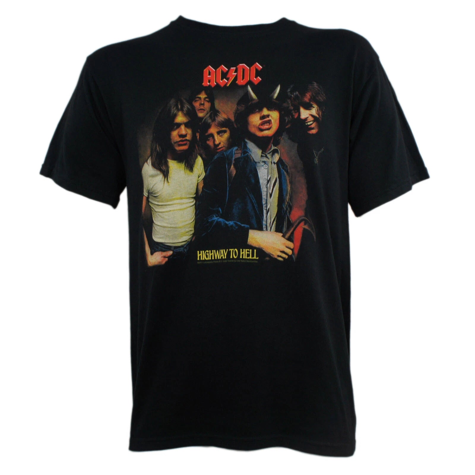 Authentic AC/DC AC DC Highway To Hell LP Cover T-Shirt S M L XL XXL XXXL NEW