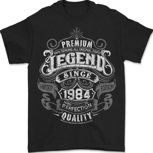 Premium Legend 42nd Birthday 1984 Mens T-Shirt 100% Cotton