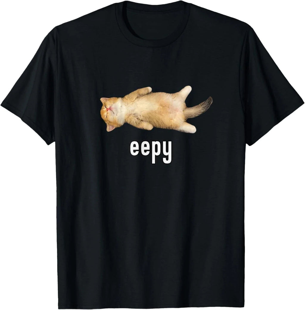 Eepy Cat, Silly Sleepy Cat Meme T-Shirt