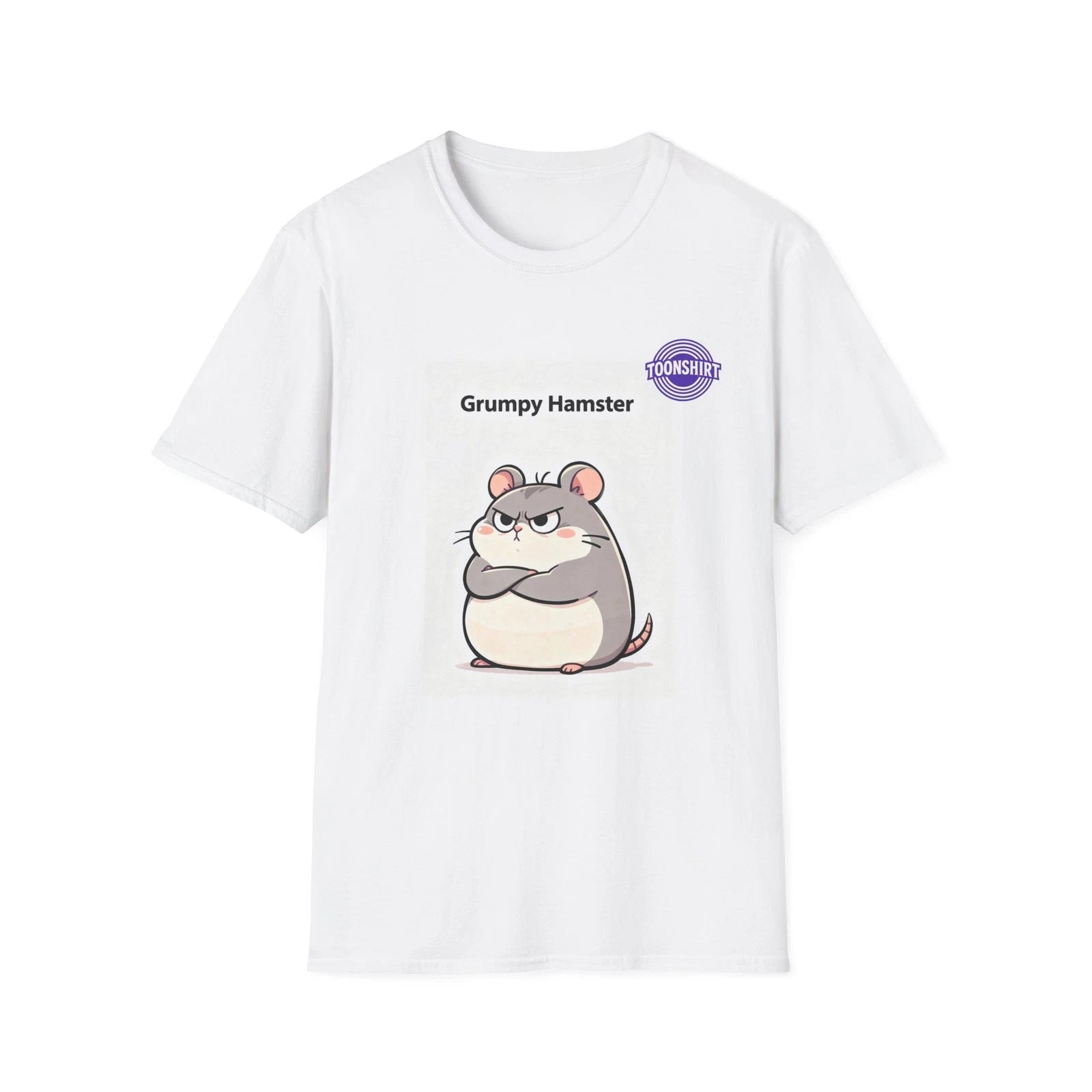 Cute Grumpy Hamster Cartoon Graphic Tee