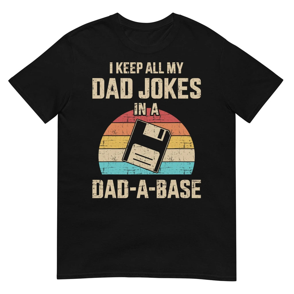 Funny dad Jokes in dad-a-Base Vintage for Father's Day T-Shirt