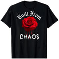 Streetwear Graphic Dark Floral Urban Aesthetic Men BLACK T-Shirt 0708