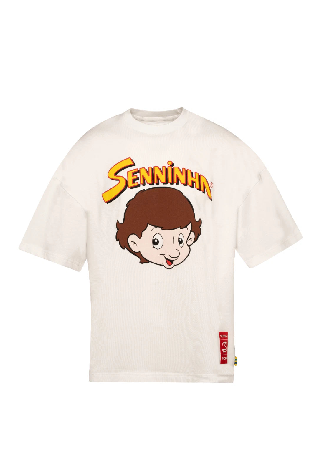 Ayrton Senna Official Formula 1 Oversized Senninha Logo Classic T-Shirt Tee