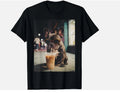 French Bulldog Drinking Iced Coffee Funny Animal T-Shirt